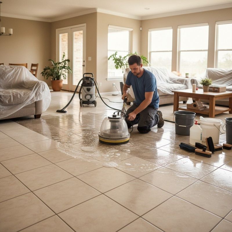 Local Concrete Floor Cleaning pros at work