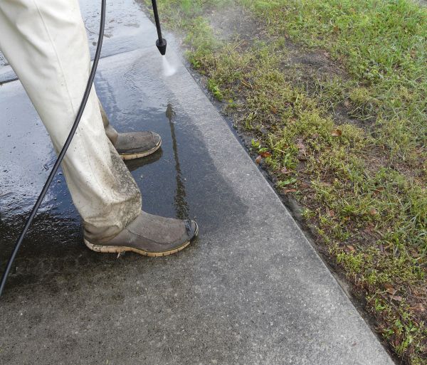 Concrete Slab Powerwashing